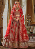Nayoora Crimson Bridal Lehenga