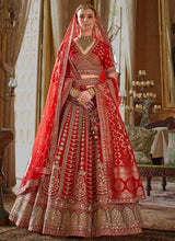 Nayoora Crimson Bridal Lehenga