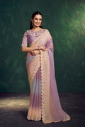 Nayoora Royale Artisanal Sunset Ombre Silk Saree