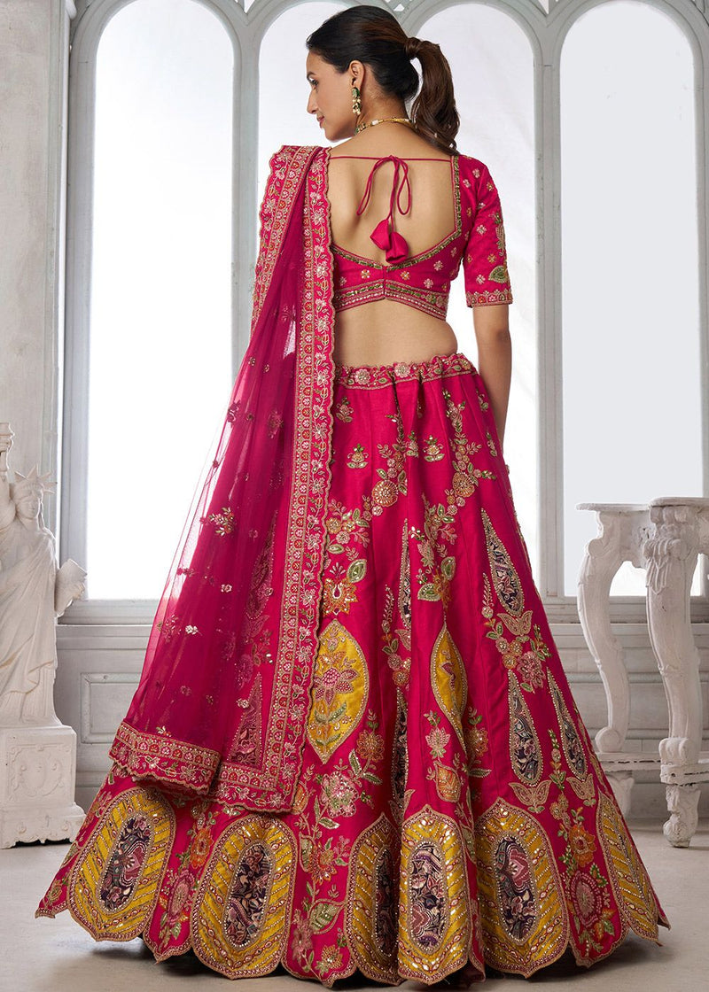 Nayoora Rani Heritage Embroidered Silk Lehenga Set