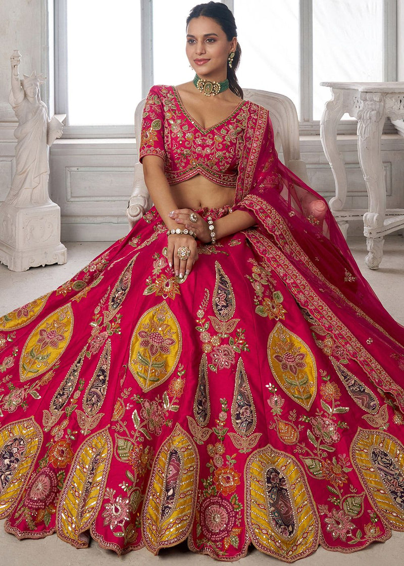 Nayoora Rani Heritage Embroidered Silk Lehenga Set