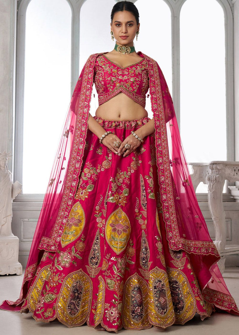 Nayoora Rani Heritage Embroidered Silk Lehenga Set