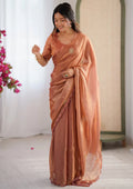 Nayoora Fendy Satin Beaded Designer Saree - Nayoora