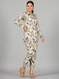 Nayoora Sage Chevron Luxe Co-Ord Set