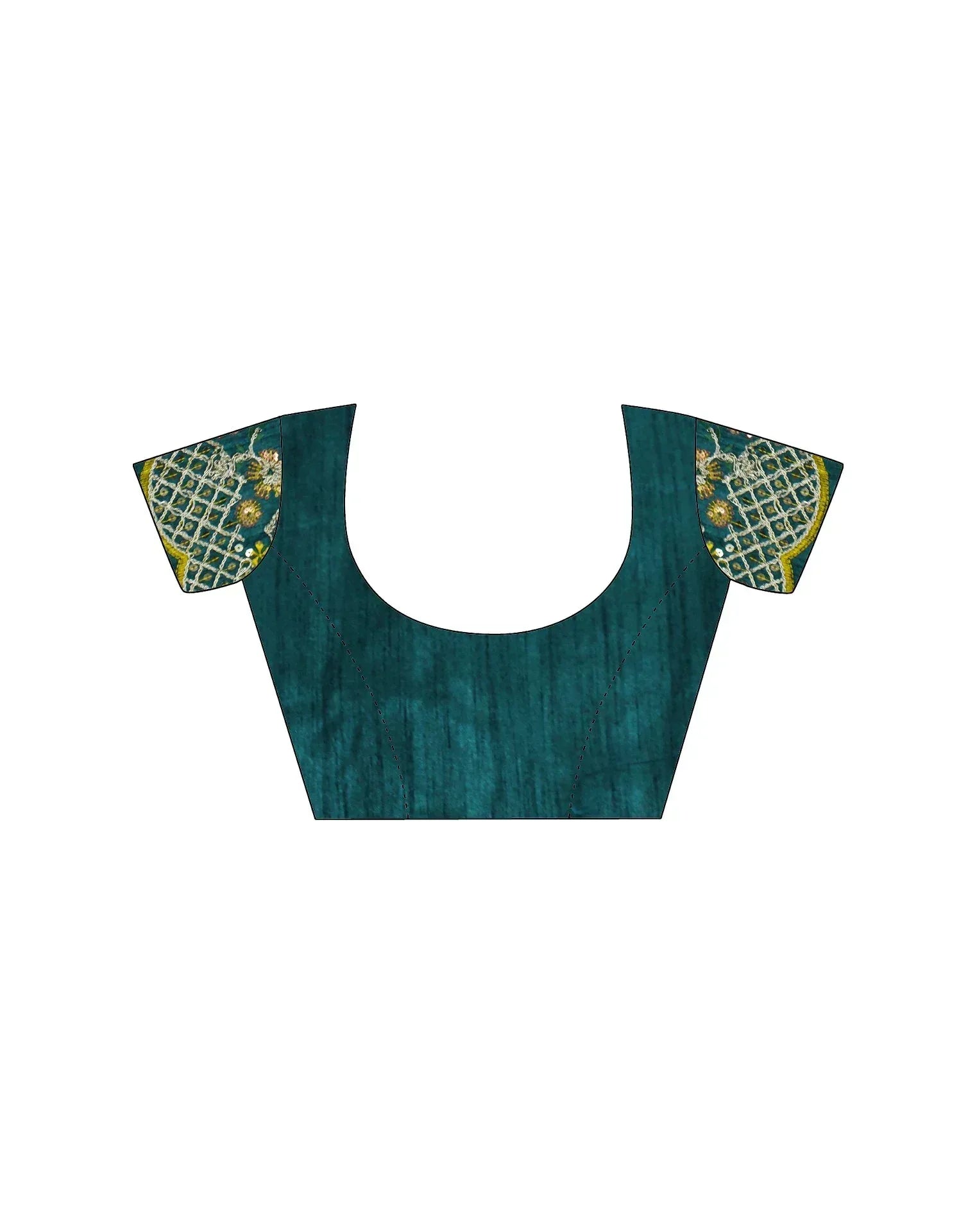 Nayoora Gold Crush Embroidered Satin Designer Saree - Nayoora