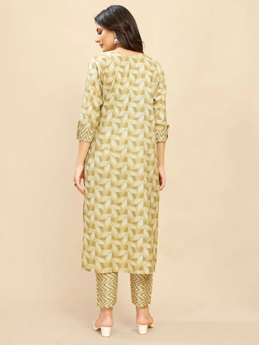 Nayoora Pure Cotton Printed Kurta Pant Set