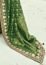 Nayoora Emerald Royale Georgette Embroidered Saree