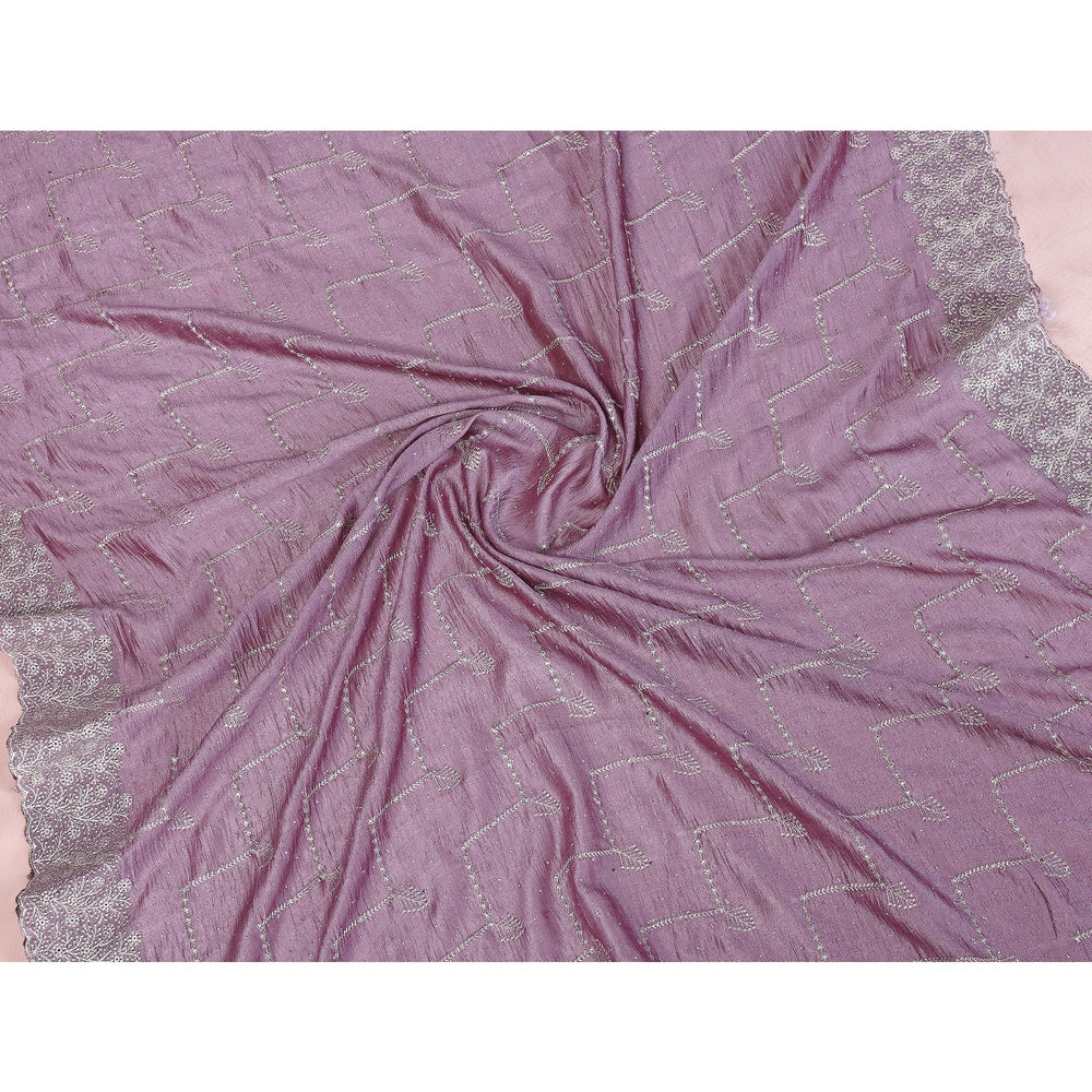 Nayoora Lavanya Artisanal Lavender Twill Net Saree