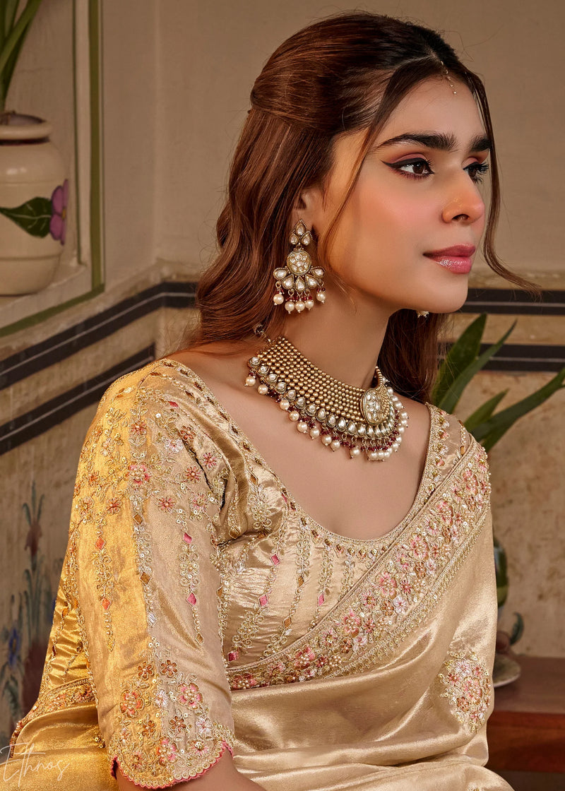 Nayoora Golden Bloom Saree