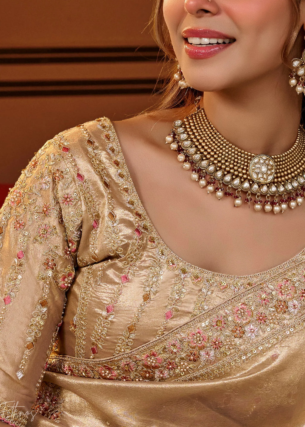 Nayoora Golden Bloom Saree