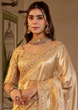 Nayoora Golden Bloom Saree