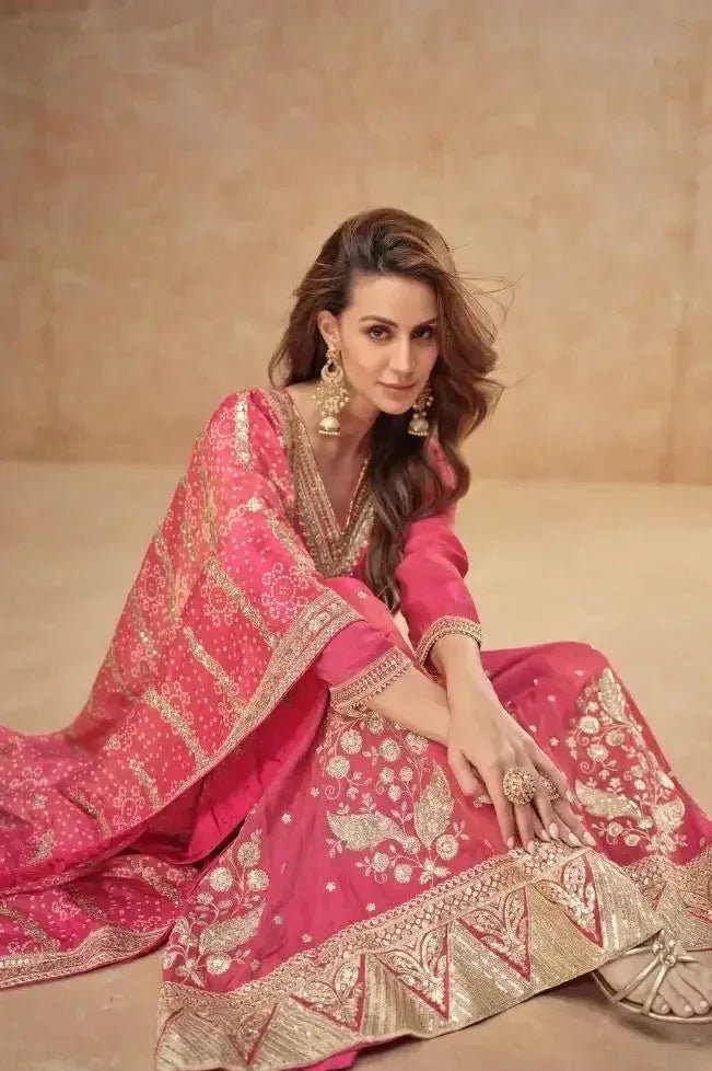 Nayoora Cosmos Silk Embroidered Salwar Suit Set - Nayoora