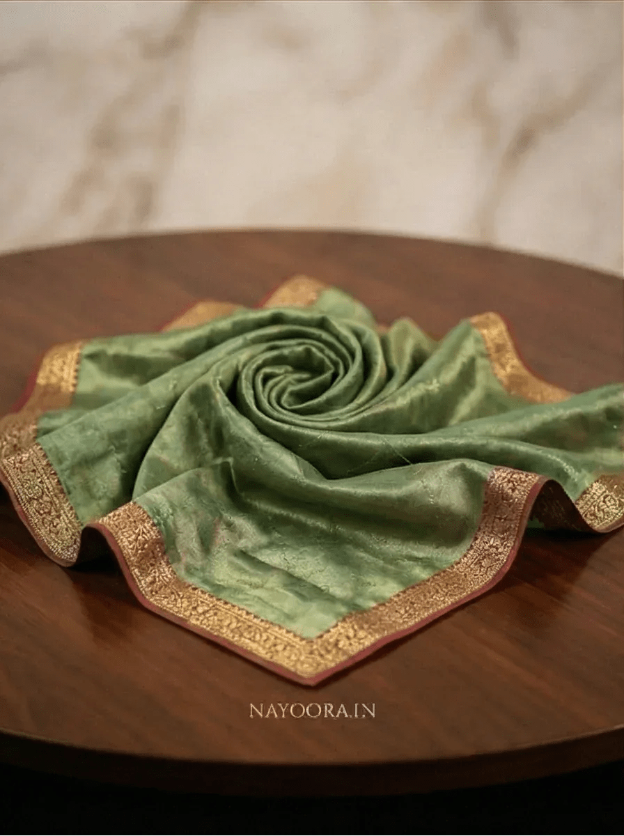 Nayoora Dual Tone Tissue Silk Kanjivaram Designer Saree - Nayoora