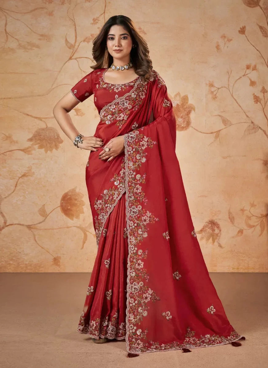 Nayoora Grandeur Dakshika Silk Designer Wedding Saree - Nayoora