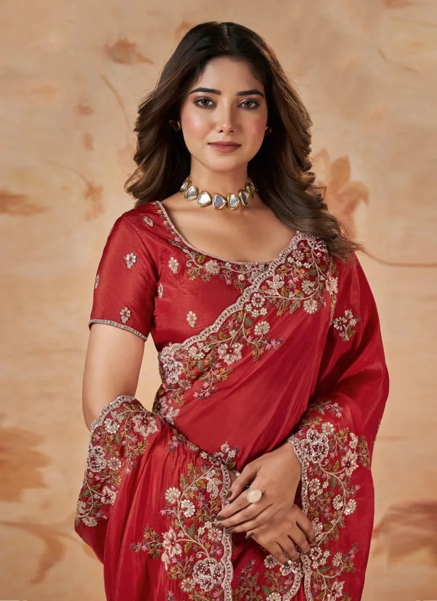Nayoora Grandeur Dakshika Silk Designer Wedding Saree - Nayoora
