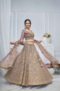 Nayoora Royal Purple Bridal Soft Net Lehenga – Heavy Paisley & Peacock Embroidery - Nayoora