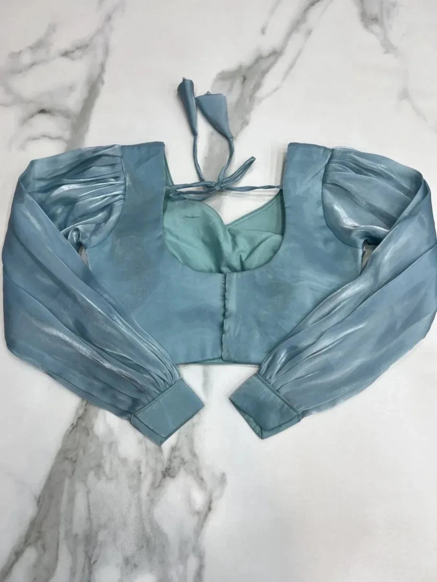 Nayoora Shimmer Ruffle Ready - to - Wear Jimmy Choo Ruffle Saree - Nayoora