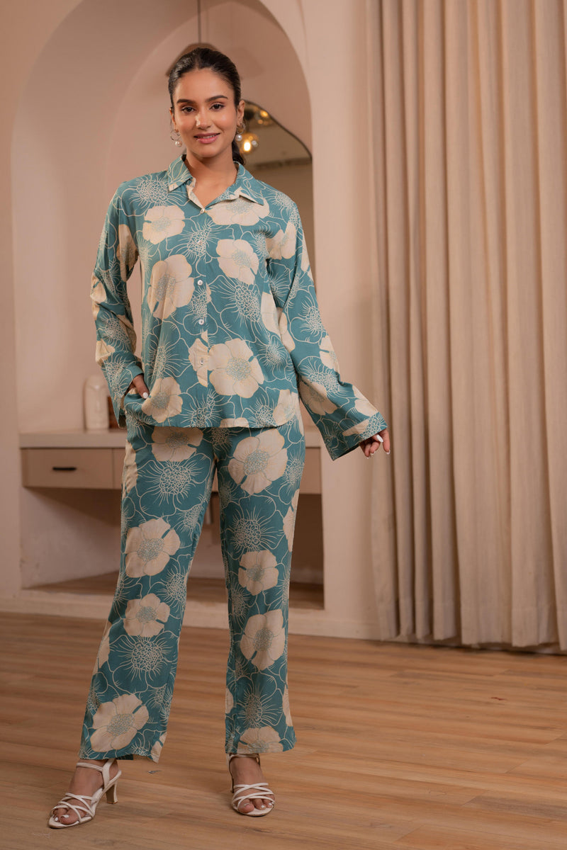 Nayoora Meadow Bloom Premium Floral Co-Ord Set