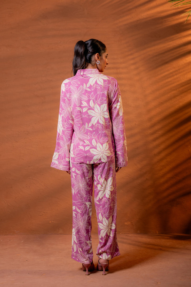 Nayoora Orchid Bloom Premium Viscose Co-Ord Set