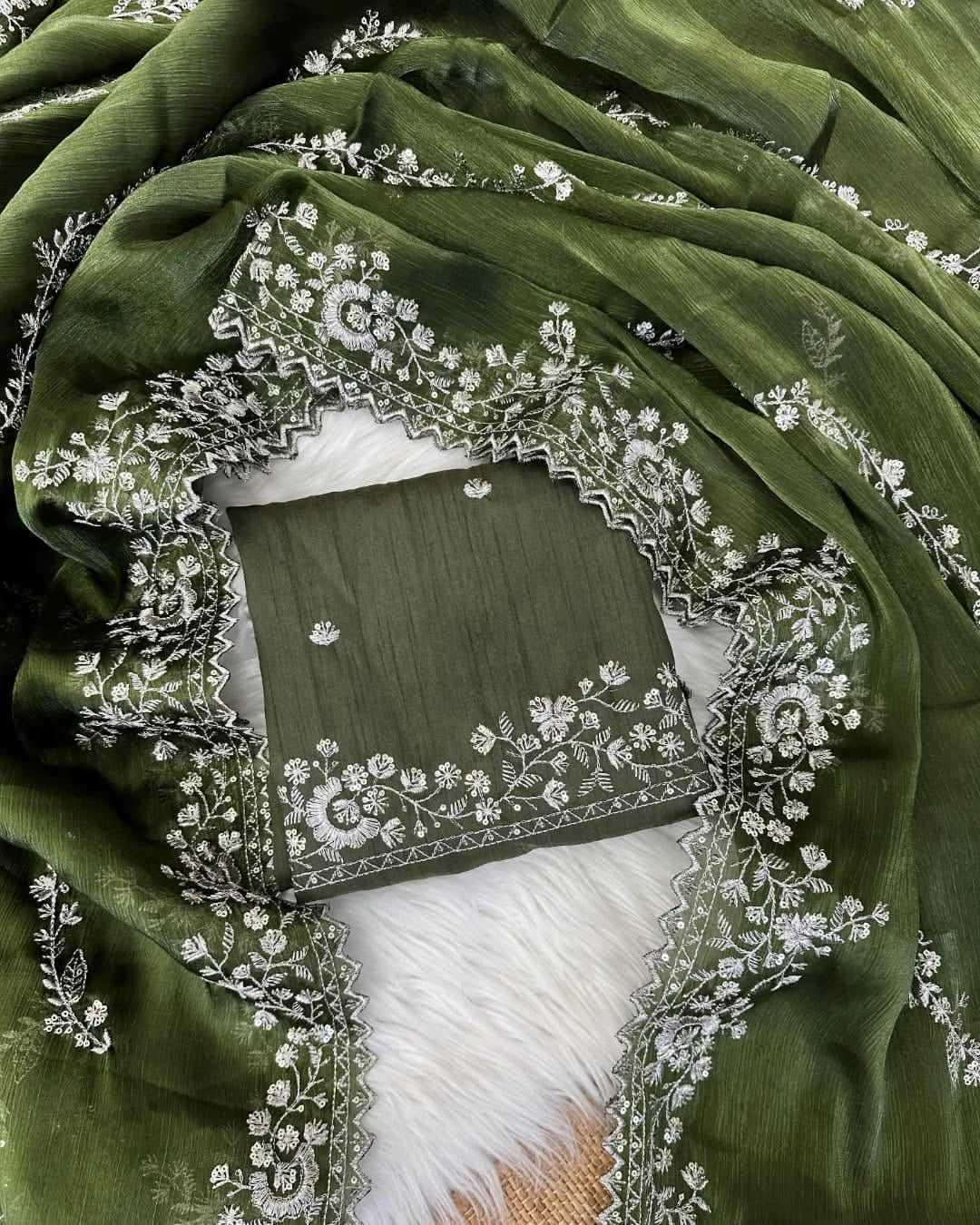 Nayoora Pure Jimmy Choo Silk Embroidered Saree - Nayoora